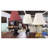 3 SIDE TABLE LAMPS