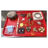 TRAY OF ASST COSTUME JEWELRY