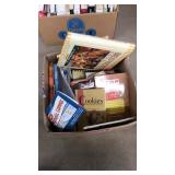 BOX OF COOKBOOKS
