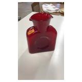 BLENKO RED PITCHER