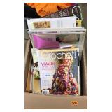 LARGE BOX OF CROCHET MAGAZINES