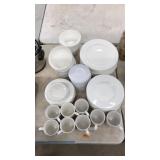 50 PC WHITE CHINA