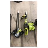 RYOBI WEED EATER WITH CHARGER, NO BATT.