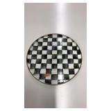 MCKENZIE CHILDS COURTLY CHECK ENAMEL PLATTER
