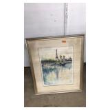 WATERCOLOR OF PARIS SIGNED