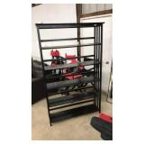 WOOD PAINTED 5 TIER BOOK SHELF