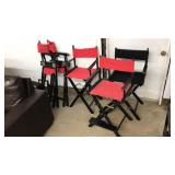 5 DIRECTORS CHAIRS