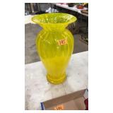 BLENKO YELLOW FLUTED VASE