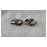2 PAIRS OF STERLING EARRINGS