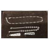 STERLING & ONYX JEWELRY LOT