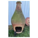CLAY CHIMINEA FIREPLACE