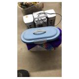 HAND STITCHED BAG & ASST. YARN