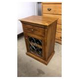 STAINED PINE LAMP TABLE