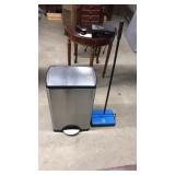 STAINLESS STEEL TRASHCAN & SWEEPER