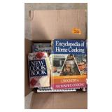 BOX OF COOKBOOKS
