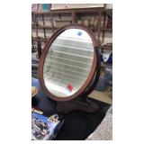 MAHOGANY FRAMED VANITY MIRROR