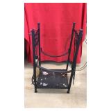 METAL LOG HOLDER W ASST FIREPLACE TOOLS