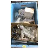 CRATE OF ASST. PARTS, PLUGS, WIRES