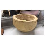 WOOD CARVED BOWL