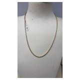 14K YELLOW GOLD ROPE NECKLACE