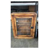 RUSTIC WOOD WALL MOUNT CABINET