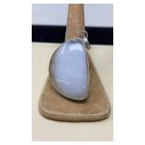 AGATE & STERLING PENDANT