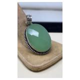 SILVER & SEMIPRECIOUS STONE PENDANT