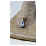 14K & SEMI PRECIOUS STONE PENDANT