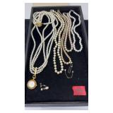 TRAY OF ASST PEARL JEWELRY