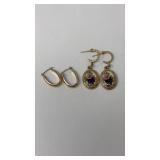 2 PAIRS OF LADIES EARRINGS