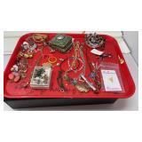 TRAY OF COSTUME JEWELRY