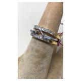 2 COSTUME JEWELRY WEDDING BANDS