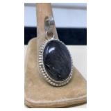 STERLING & LABRADORITE PENDANT