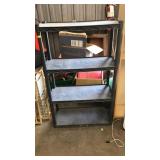 PLASTIC 4 TIER STORAGE SHELF