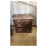ANTQ. WASHSTAND WITH MARBLE TOP