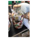 LRG GLASS JUG W/ LRG COLLECTION OF MATCH STICKS