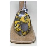 JASPER IN STERLING PENDANT
