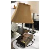 ANTQ. BOOK TABLE LAMP
