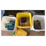 3 BUCKETS OF HARDWARE & PARTS