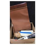 BOX OF ASST HOUSEHOLD & OFFICE SUPPLIES