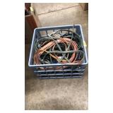 CRATE OF ASST. POWER CORDS