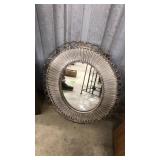 DECORATIVE OVAL WALL MIRROR