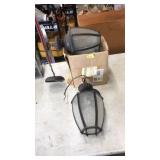 PAIR OF OUTDOOR WALL LANTERNS W/ASST. CHAIN