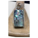 ABALONE & STERLING PENDANT