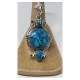TURQUOISE & SILVER PENDANT