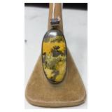 BUMBLE BEE JASPER & STERLING PENDANT