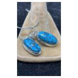 STERLING & TURQUOISE EARRINGS