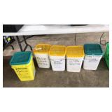 5 BINS OF ASST. ELECTRONIC PARTS