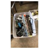 TOTE OF ASST. ELECTRONIC PARTS