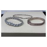 ASST STERLING BRACELETS